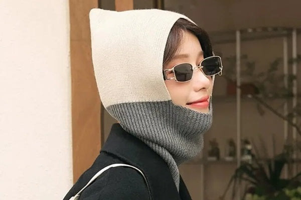 Cagoule Polaire Femme Hiver – Balaclava Chaud Avec Cordon, Écharpe Intégrée, Visière, Bonnet Multifonction Pour Ski, Randonnée, Froid