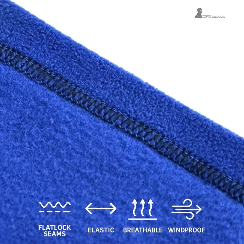 Blaue Sturmhaube Mütze mit Flatlock-Flachnähten, atmungsaktivem Stoff, elastischen und winddichten Space Sturmhauben