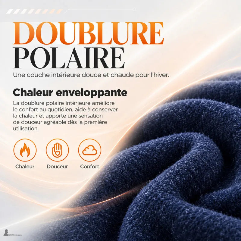 Gros plan sur la doublure polaire douce et chaude à l'intérieur du bonnet cagoule enfant - Espace Cagoules