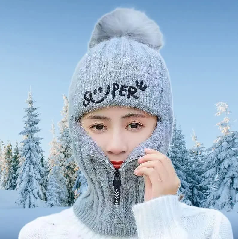 Knit Balaclava Beanie - Sofia - www.espacecagoules.com