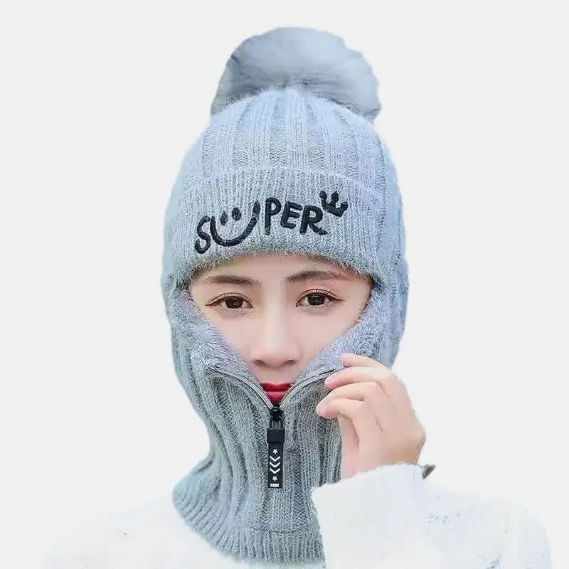 Knit Balaclava Beanie - Sofia - www.espacecagoules.com