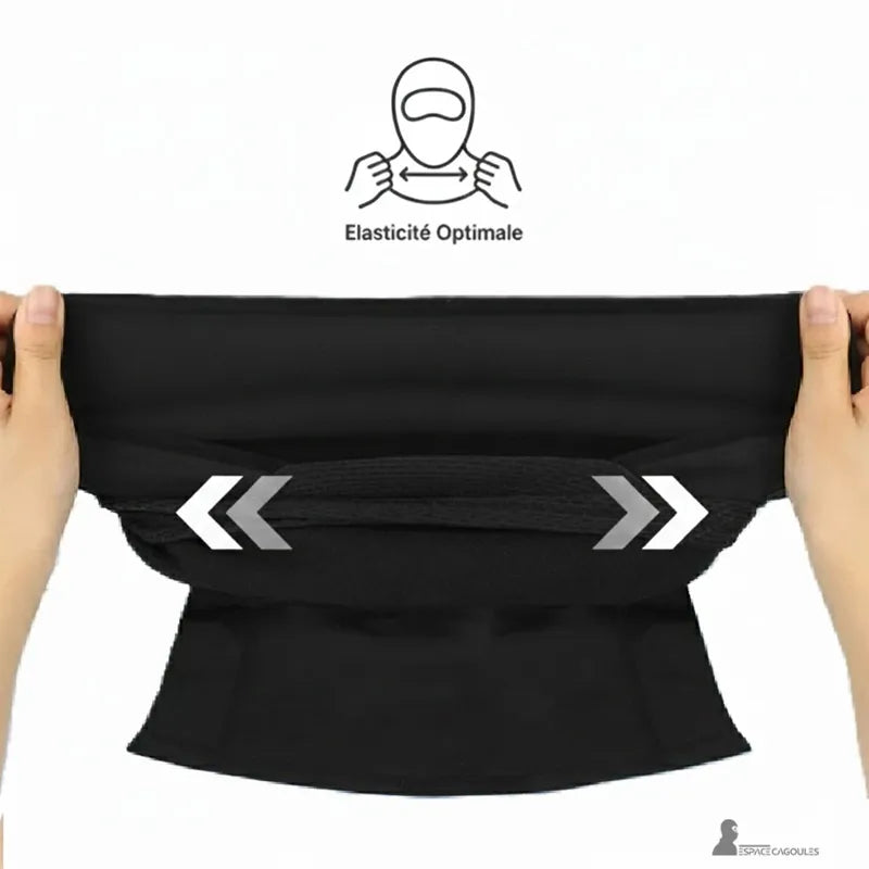 Warme Motorradmaske Demonstration der optimalen Elastizität des dehnbaren Stoffes, beidhändige Handhabung - Raum Masken