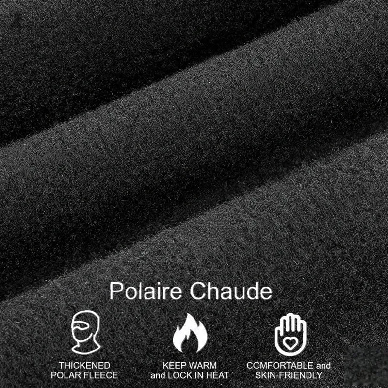 Warme Motorradmaske, dicke und warme Polarfasertextur im Zoom-Material - Raum für Masken