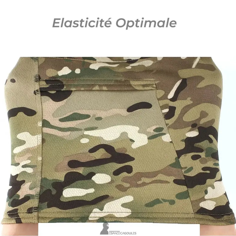 Cagoule de chasse polaire camouflage avec élasticité optimale pour ajustement parfait