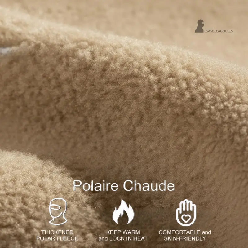 Cagoule de chasse polaire tissu polaire chaud et épais pour isolation thermique optimale
