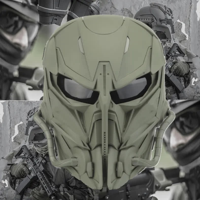 Green Airsoft Ghost Hood - AlienGuard - www.espacecagoules.com