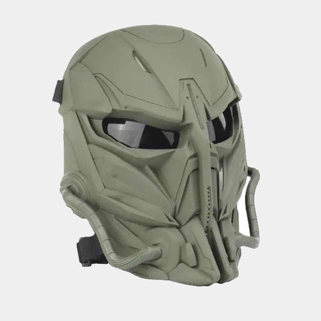 Green Airsoft Ghost Hood - AlienGuard - www.espacecagoules.com