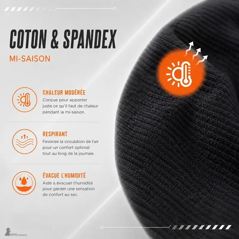 Maille coton et spandex respirante de la Cagoule Ghost Call of Duty, confort mi-saison évacuant l'humidité - Espace Cagoules