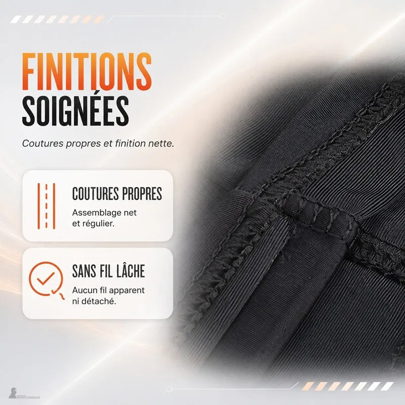 Finitions et coutures de la cagoule grillagée airsoft FacialShield - Espace Cagoules