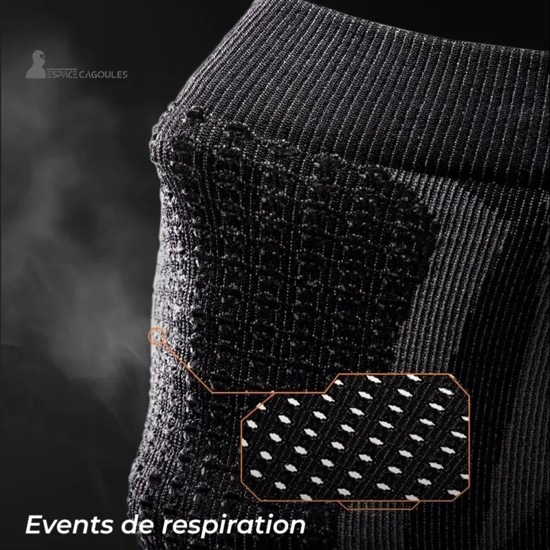 Black motorcycle mask balaclava close-up on micro-perforated breathing zone