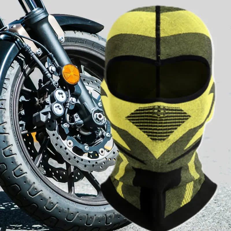 Cagoule Moto Bicolore - DaringRider - Noire et jaune - - www.espacecagoules.com