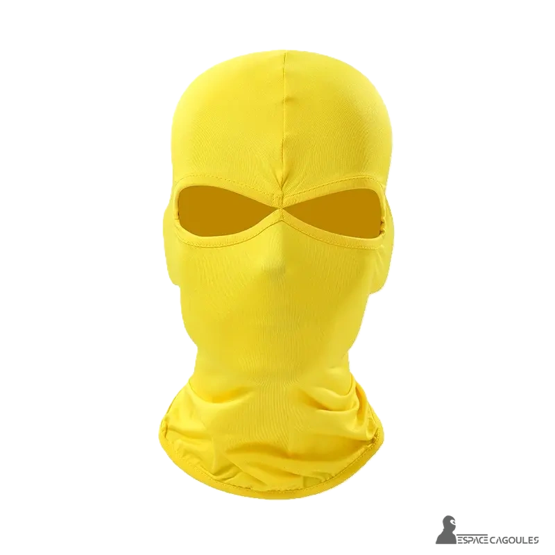 Yellow owl motorcycle hood full for face protection