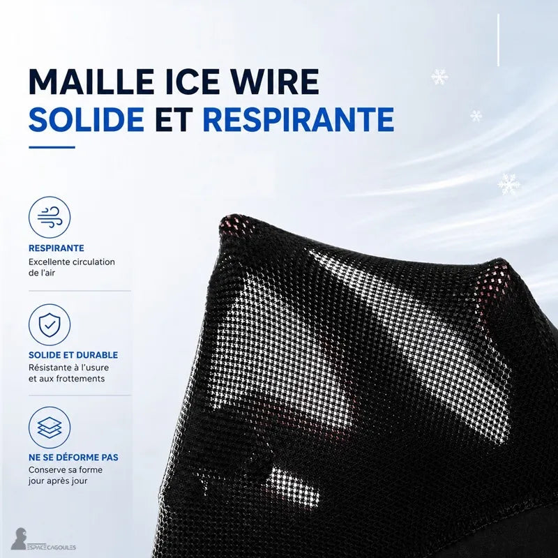 Zoom maille Ice Wire SunDrap — respirante excellente circulation air solide résistante frottements ne se déforme pas — Espace Cagoules