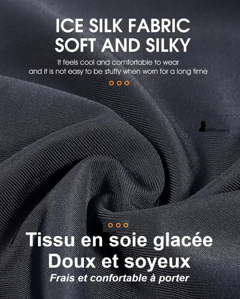 Cagoule moto femme Lumis — zoom tissu soie glacée doux et soyeux, frais et confortable sous casque — Espace Cagoules
