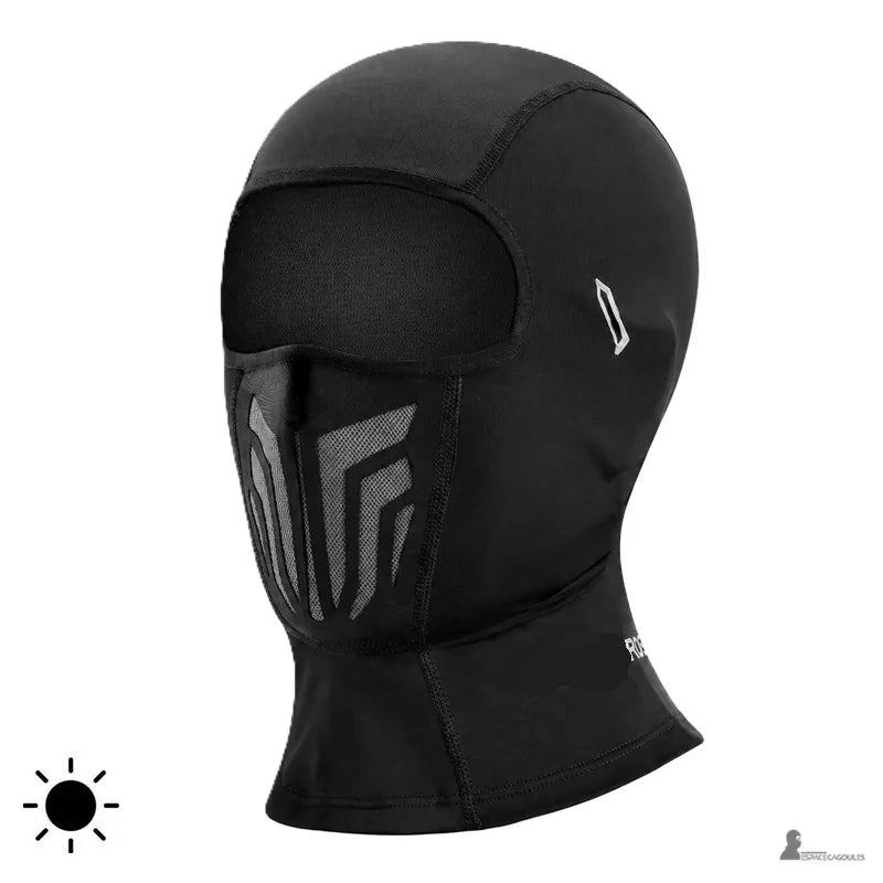 Cagoule moto homme variante ete soie glacee avec picto soleil - Espace Cagoules