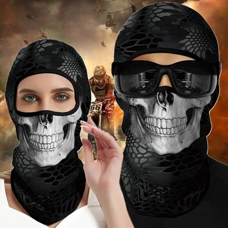 Skeleton Motorcycle Balaclava - www.espacecagoules.com