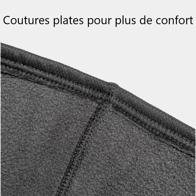 Cagoule-noire-vue coutures - Espace Cagoules