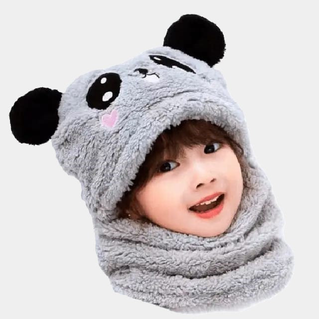 Cagoule Panda Grise  - CapToon - www.espacecagoules.com