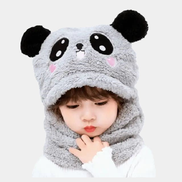 Cagoule Panda Grise  - CapToon - www.espacecagoules.com