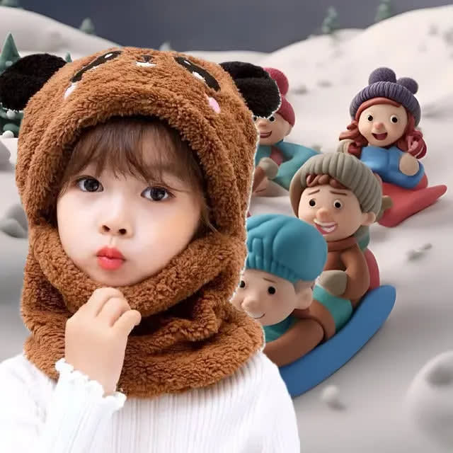 Cagoule Panda Marron CapToon - www.espacecagoules.com