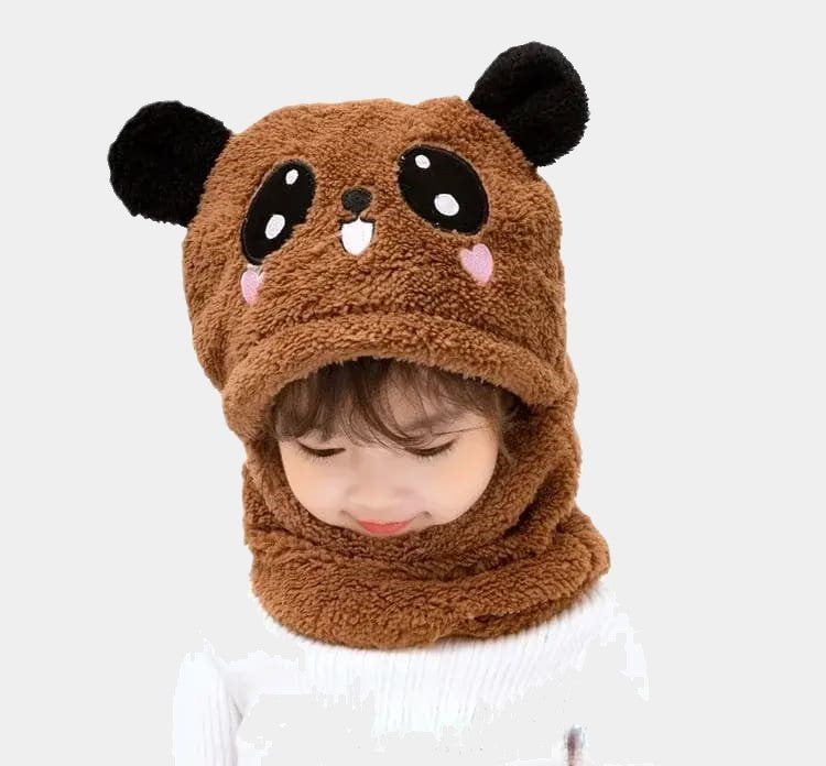 Cagoule Panda Marron CapToon - www.espacecagoules.com