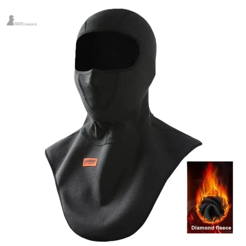 Cagoule plastron thermique en polaire diamond fleece protection hiver