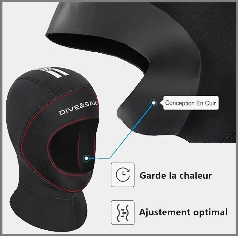 5 mm Diving Hood - SubCap - www.espacecagoules.com