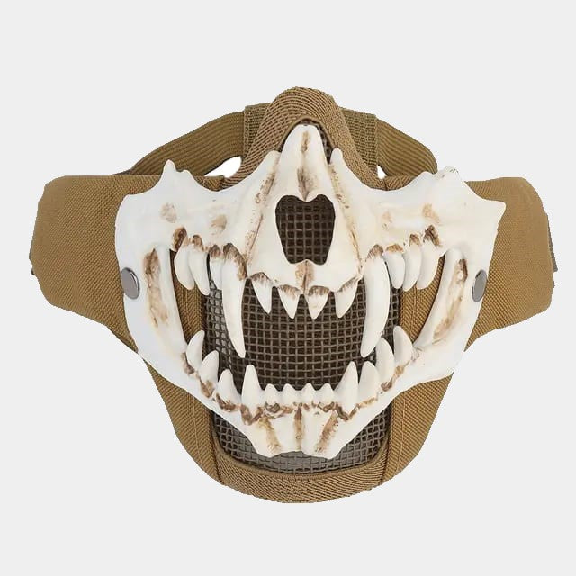 TAN Airsoft Protection Balaclava - FangHawk - www.espacecagoules.com