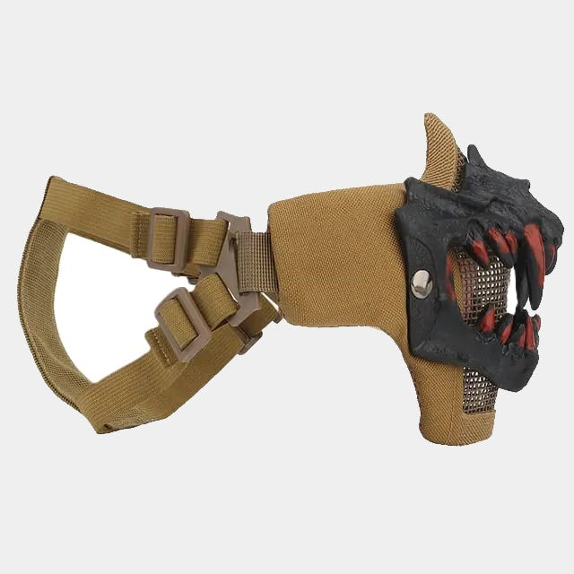 TAN Airsoft Protection Balaclava - FangHawk - www.espacecagoules.com