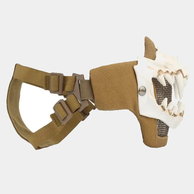 TAN Airsoft Protection Balaclava - FangHawk - www.espacecagoules.com
