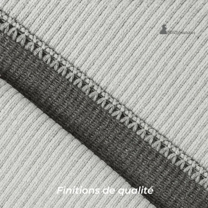 Cagoule ski femme gris clair finitions de qualité couture renforcée pour résistance et durabilité