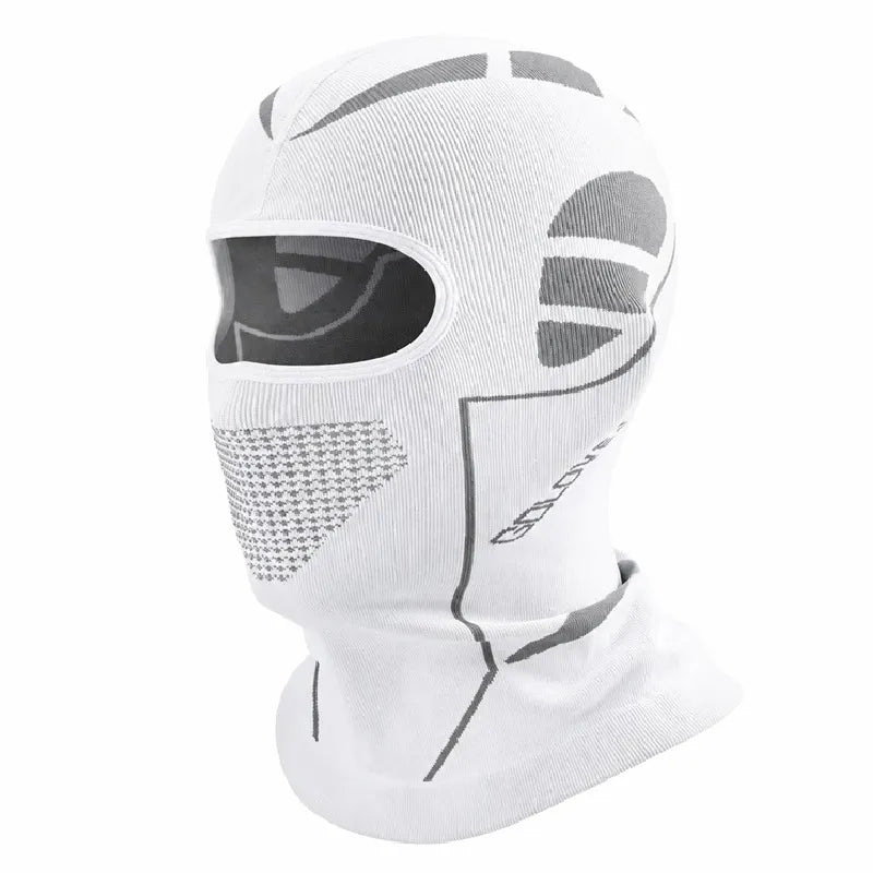 Cagoule de ski SnowGuard blanche vue de profil - Espace Cagoules