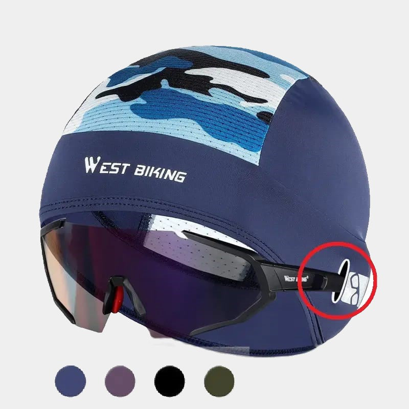 Balaclava under bike helmet - WinterCap - www.espacecagoules.com