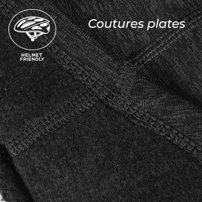 Cykelhjälmsbalaclava med platta sömmar som minskar tryckpunkter, idealisk för långvarig användning under hjälm, Espace Cagoules.