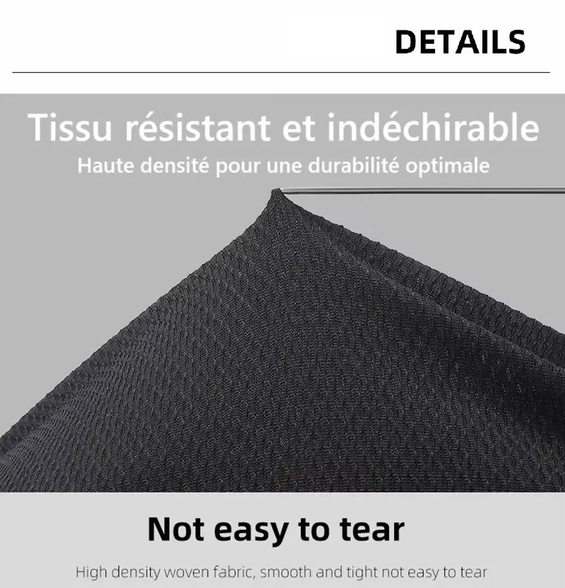 Détail du tissu résistant et indéchirable de la cagoule vélo été minimaliste. Parfaite pour les cyclistes recherchant durabilité et confort.