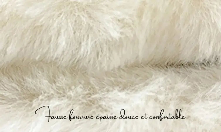 Détail de la fausse fourrure douce du Chapka Aviateur Femme, offrant un confort maximal et une sensation agréable au toucher. Un élément clé pour affronter l’hiver.