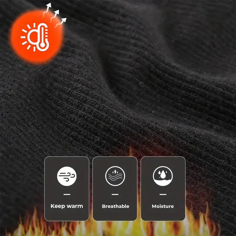 Gros plan sur le tissu thermique noir de la Ghost MW2 Cagoule, mettant en avant ses propriétés de chaleur, respirabilité et gestion de l'humidité