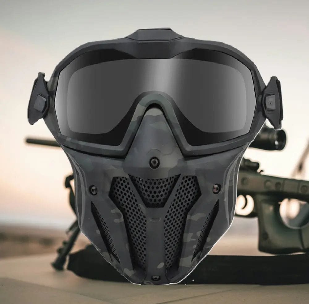 Masque Ventilé Airsoft MultiBlack - GuardianFlex - www.espacecagoules.com