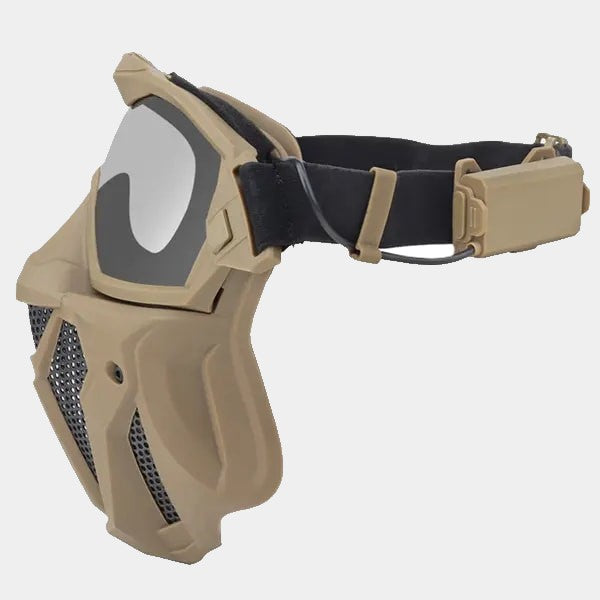Airsoft Tan Ventilated Mask - GuardianFlex - www.espacecagoules.com
