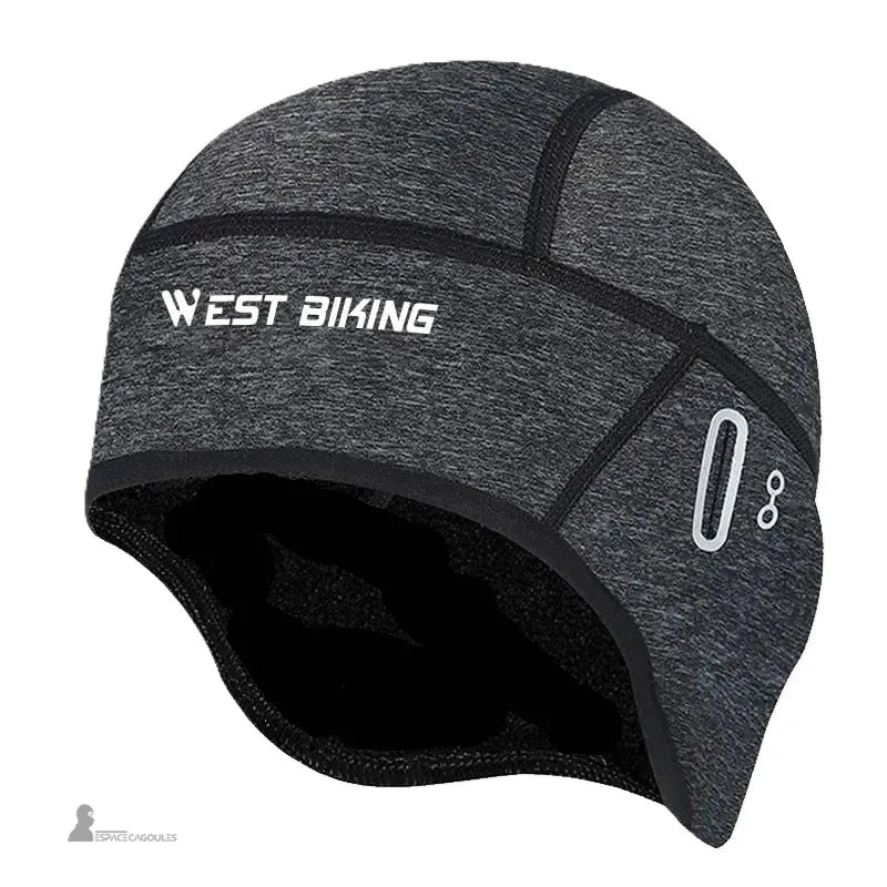 West Biking mörkgrå motorcykelhjälm andningsbar värmeisolerande hjälm perfekt för cyklister i kallt vinterväder