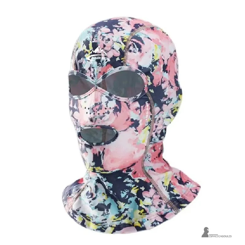 Cagoule anti UV UPF 50 + à motif floral multicolore, idéale pour la protection solaire en été – Espace Cagoules