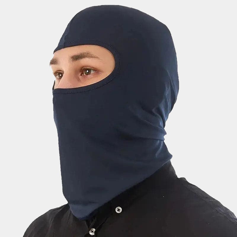 Cagoule casque de Moto - RiderFit Navy - www.espacecagoules.com