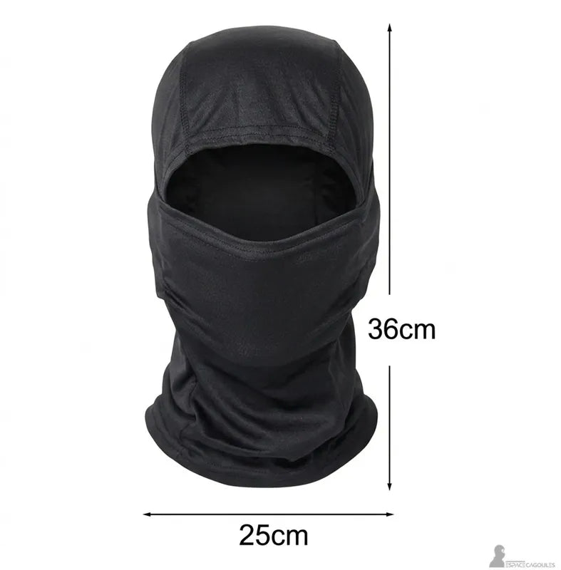 Chapeau cagoule dimensions de la cagoule indiquant 36 cm de hauteur et 25 cm de largeur en vue face - Espace Cagoules