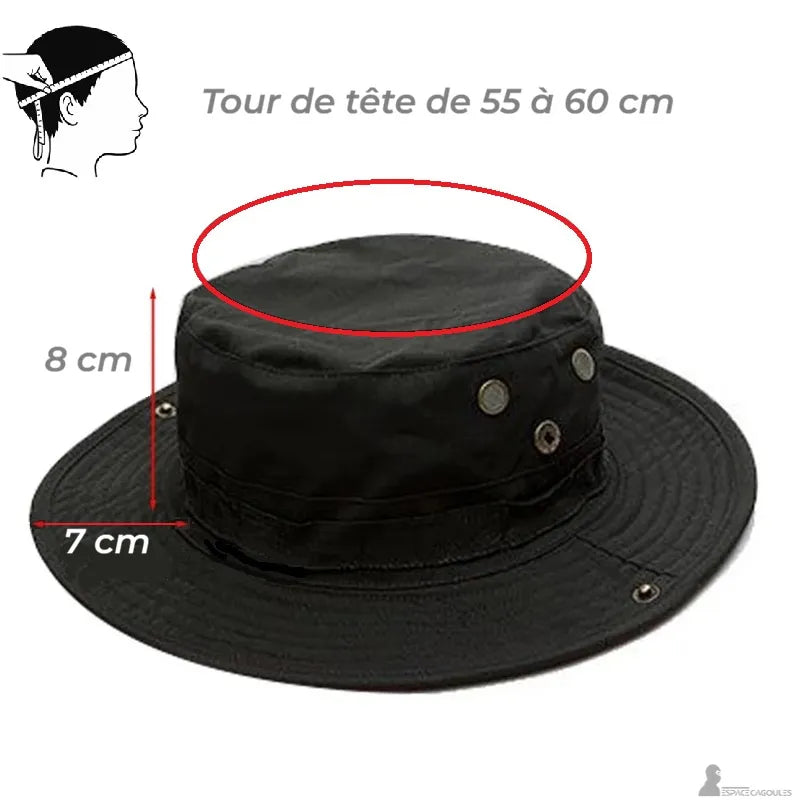 Chapeau cagoule dimensions du chapeau indiquant bord de 7 cm, hauteur de 8 cm et tour de tête de 55 à 60 cm - Espace Cagoules