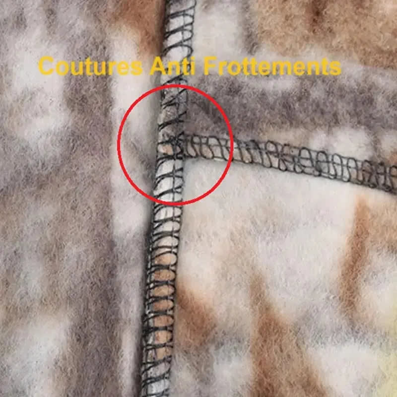 cagoule-en-polaire-vue qualité des coutures -- Espace Cagoules