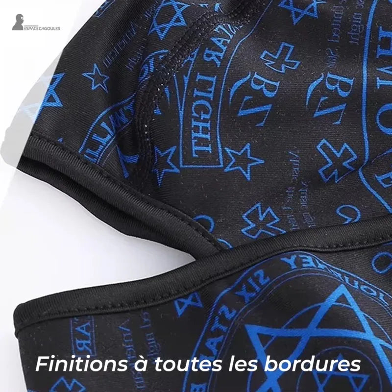 Feine Sturmhaube unter dem Motorradhelm aus Polyester und Fleece, sorgfältige Verarbeitung an den Rändern, Nähdetails und Stoffhaltbarkeit - Espace Cagoules