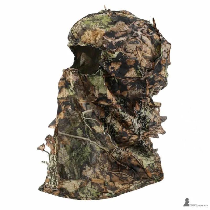 Militär 3D camouflaged balaclava i profil med ergonomisk ansiktsöppning och lätt struktur - Cagoules Utrymme