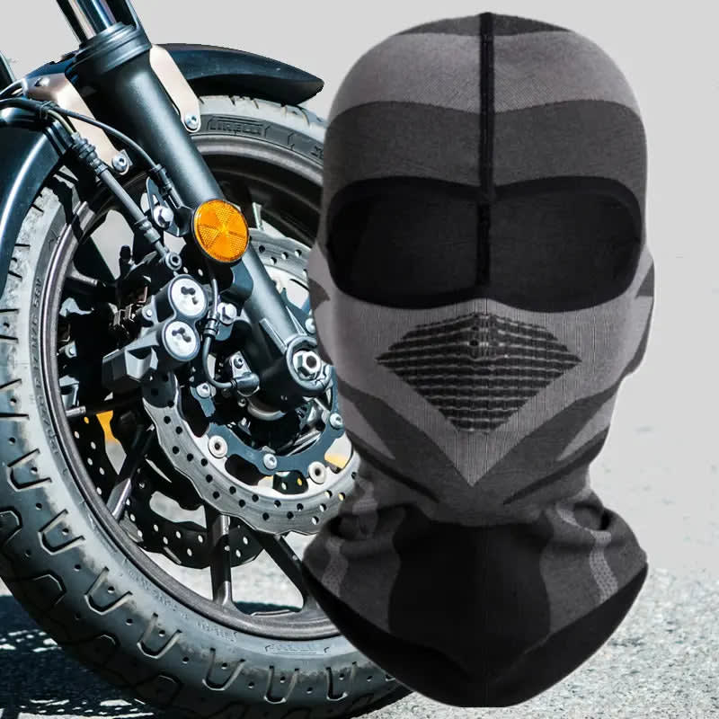 Cagoule Noire Moto - RiderShield - www.espacecagoules.com