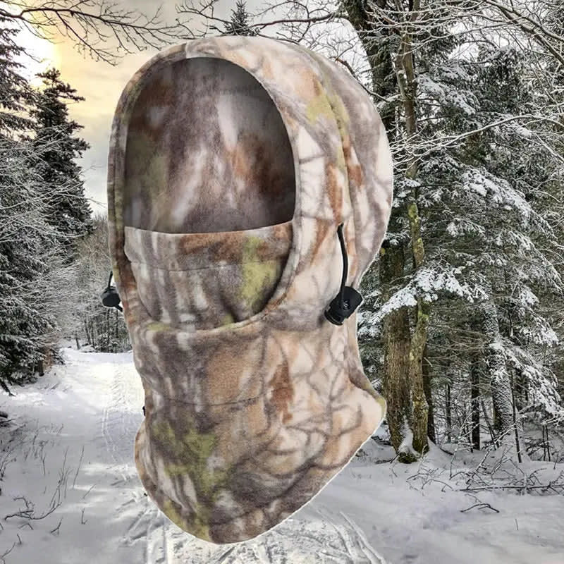 cagoule-polaire-camouflage-chasse-vue face