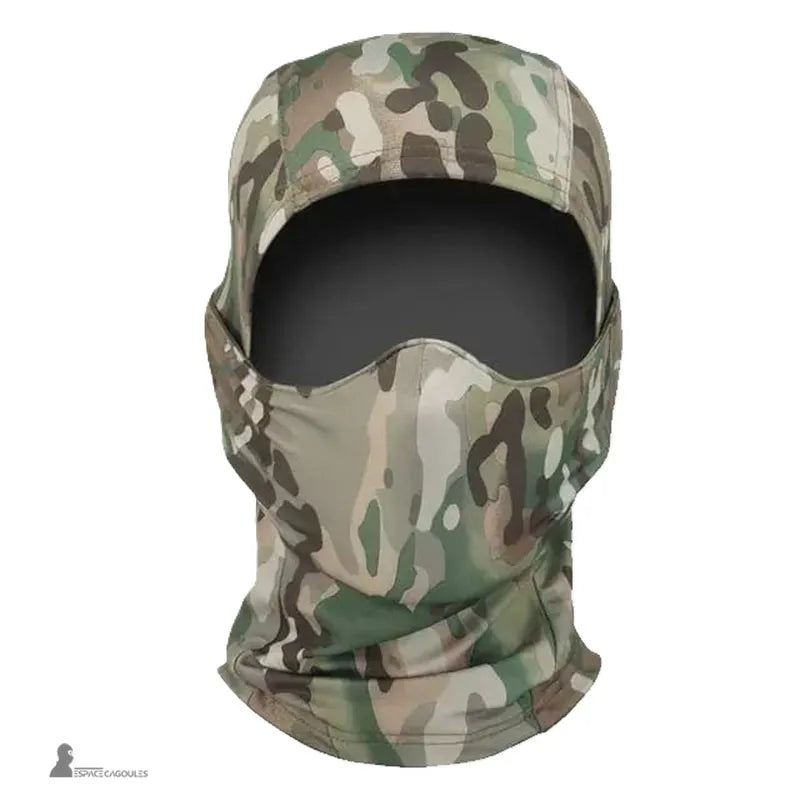 Balaclava per airsoft, balaclava mimetico vista frontale con ampio ritaglio per gli occhi e protezione viso adatta per attività all'aperto e airsoft - Espace Cagoules
